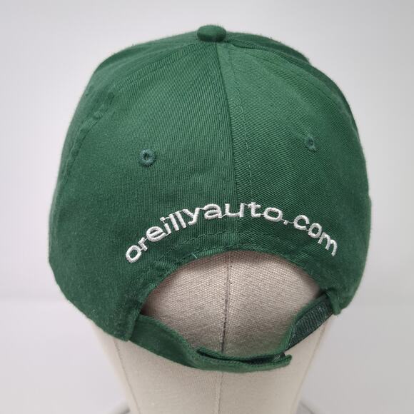 O'Reilly Auto Parts Strapback Baseball Cap Green One Size Adjustable Embroidered - Picture 6 of 9
